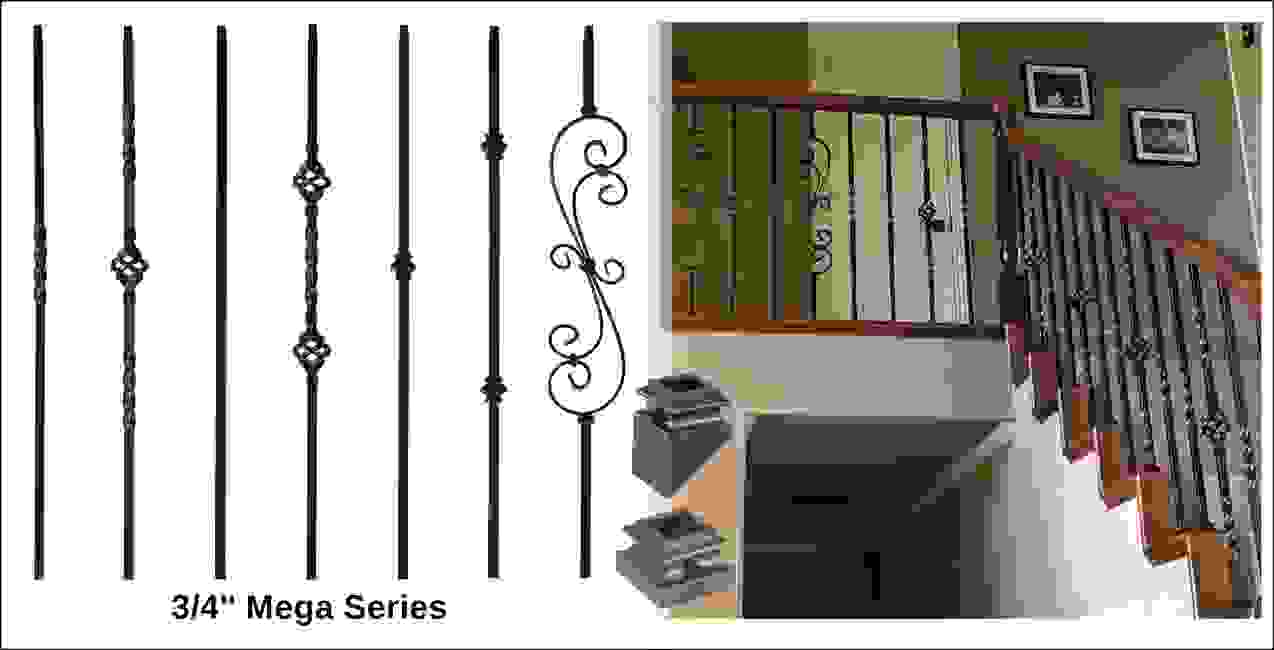 Baluster Store Iron Stair Railing, Iron Balusters, Stair Handrail